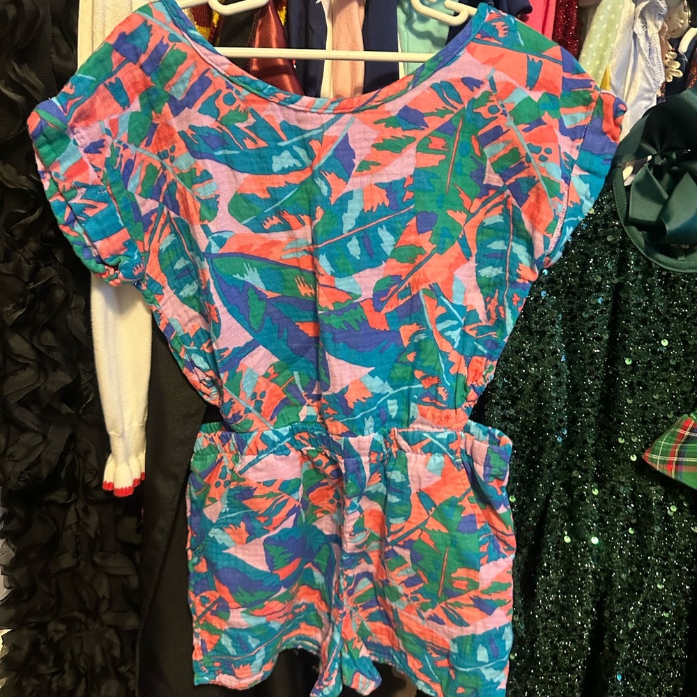 Cat & Jack Vibrant Pink and Blue Kids One Piece